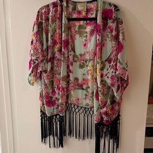 Alythea Multicolor Floral Kimono